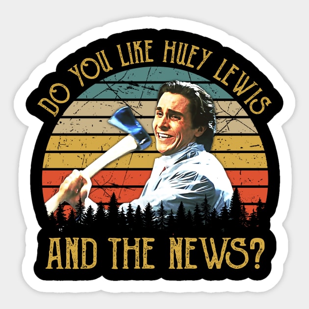 You Like Huey Lewis And The News Sticker by TylerJamesArt